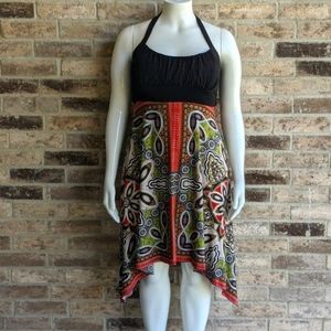 Boho inspired halter topped dress